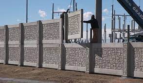 pagar panel beton motif